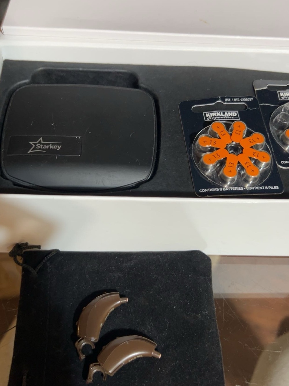Starkey Behind-the-Ear Hearing Aids in Brown